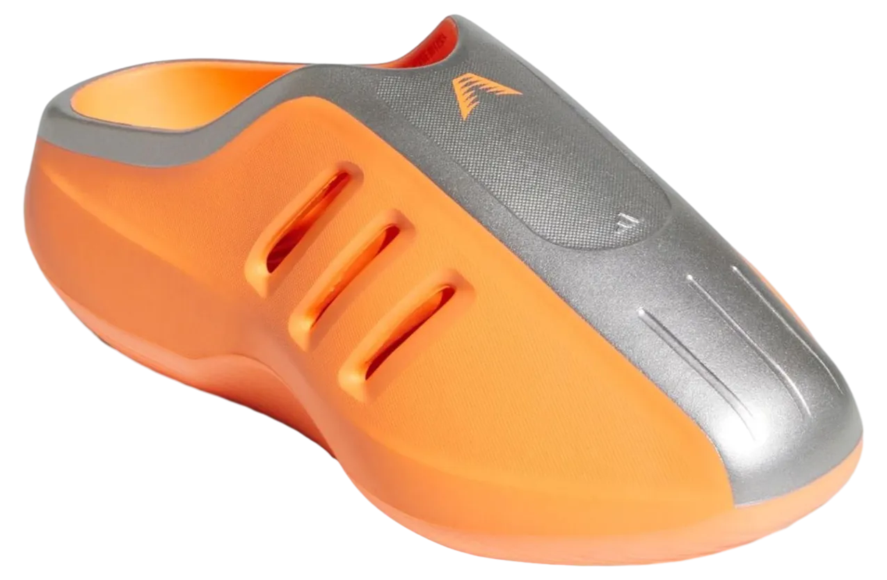 anthony edwards x adidas adifom iiinfinity mule lucid orange silver metallic 1