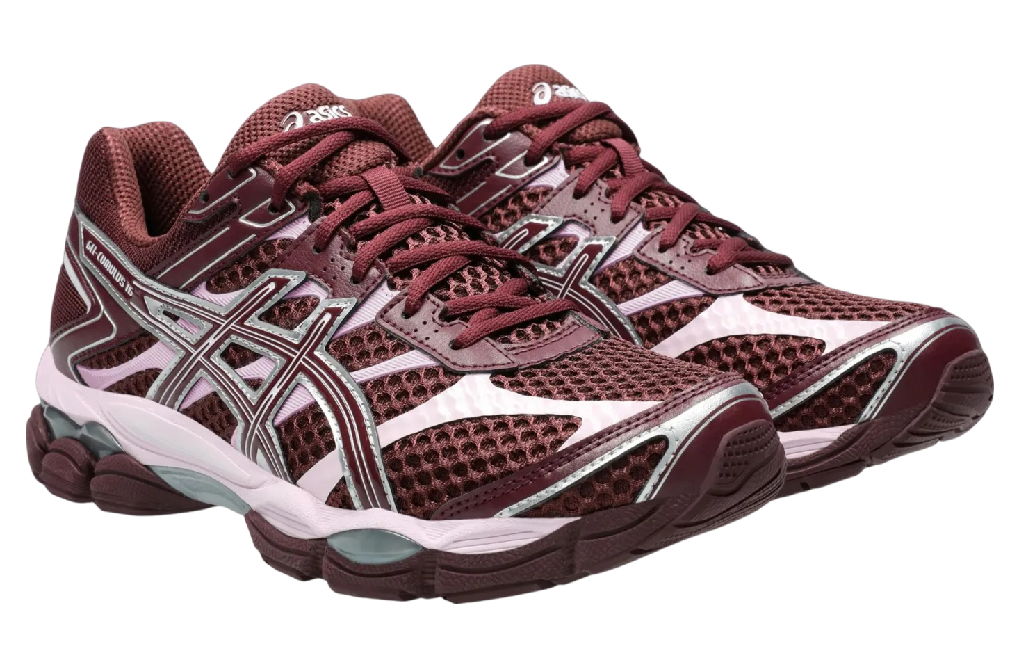 asics gel cumulus 16 burgundy pink 0