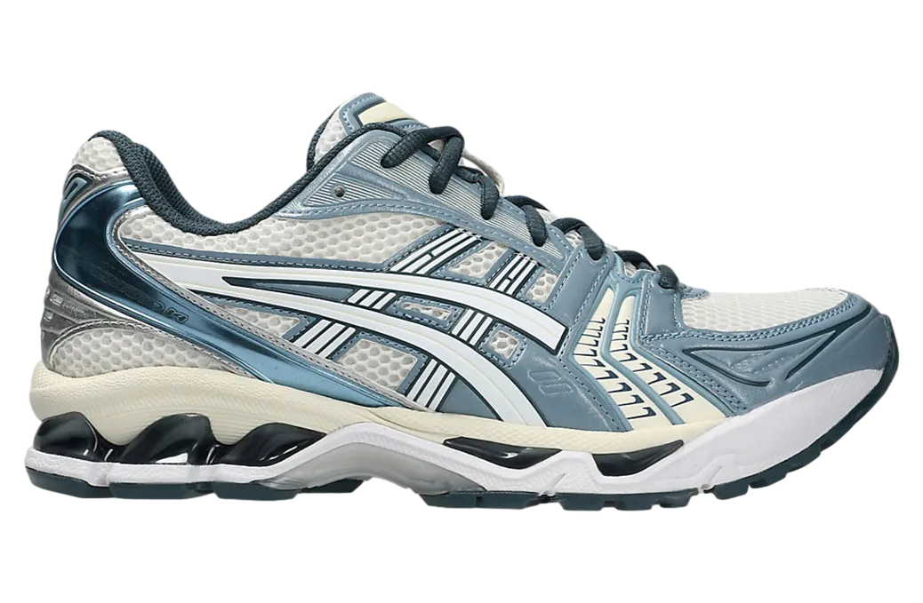 asics gel kayano 14 cream raw indigo