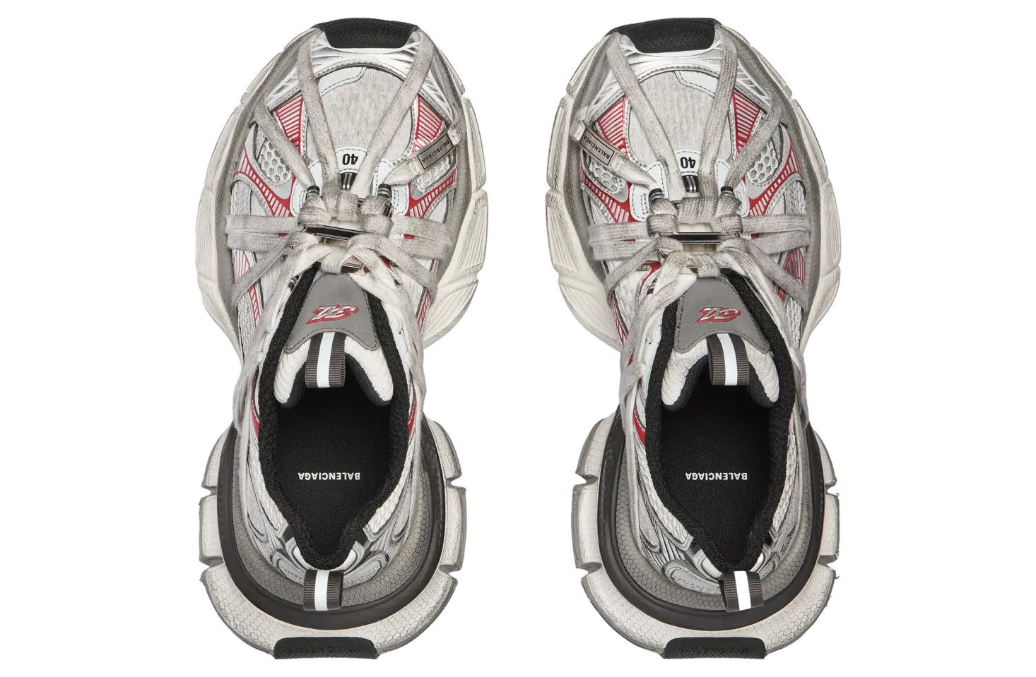balenciaga 3xl extreme laces b grey silver 4