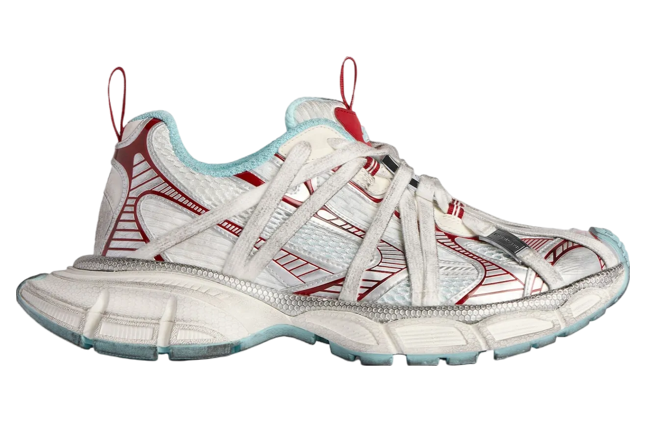 balenciaga 3xl extreme laces b white red
