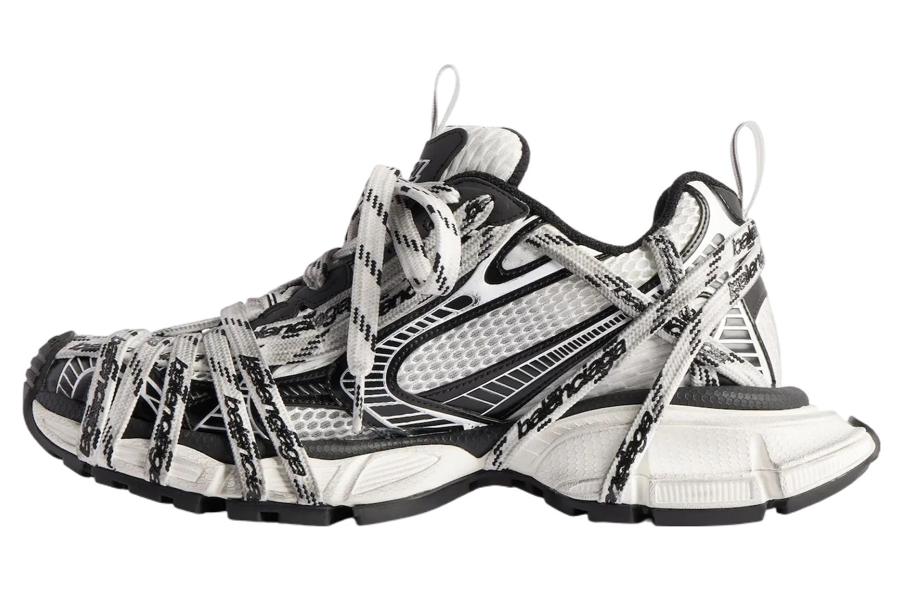 balenciaga 3xl extreme laces logo white black 2