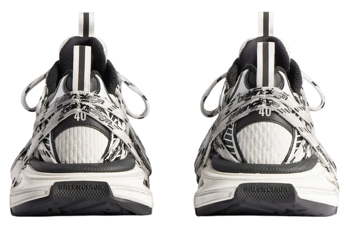 balenciaga 3xl extreme laces logo white black 3