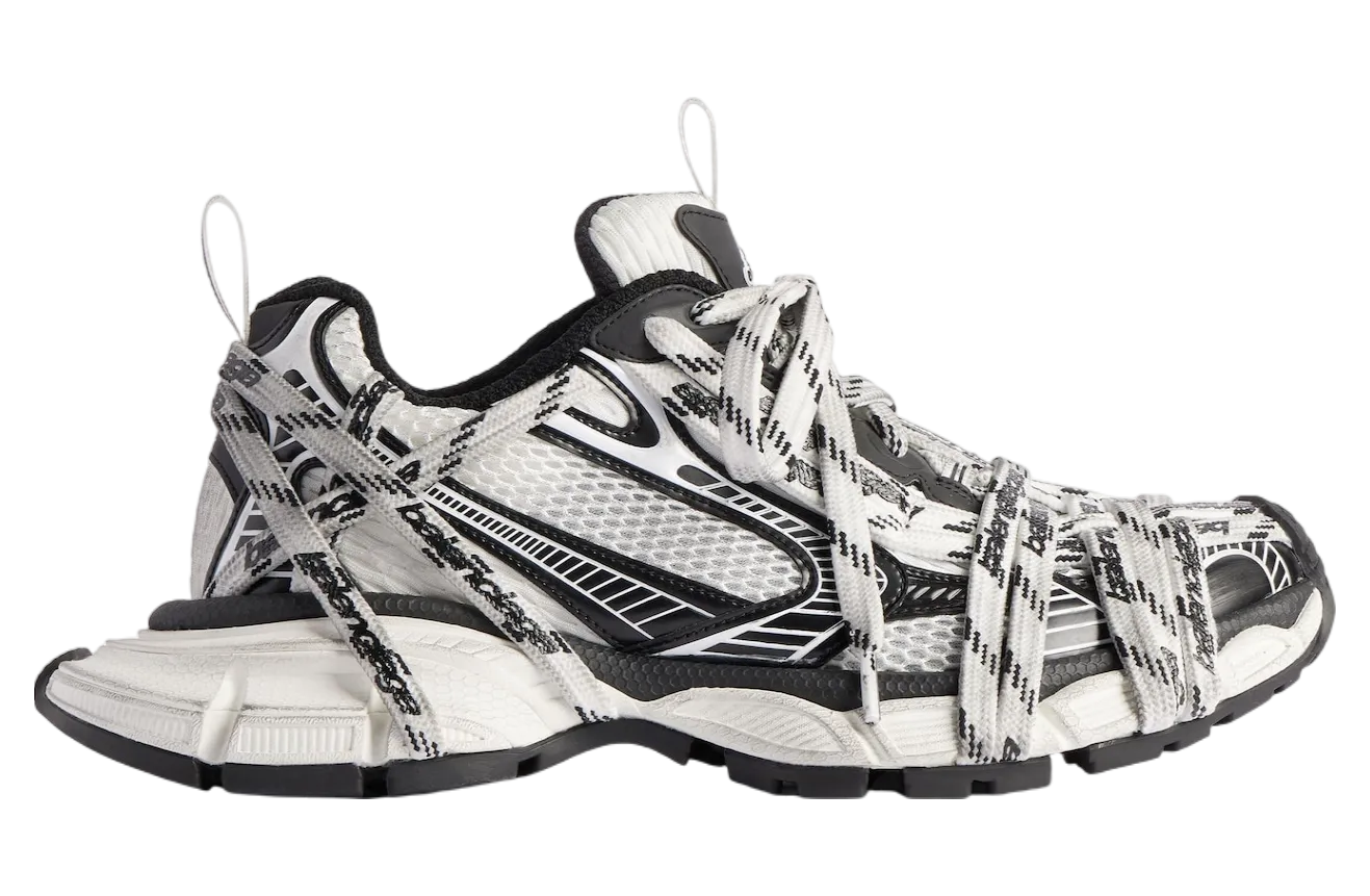 balenciaga 3xl extreme laces logo white black