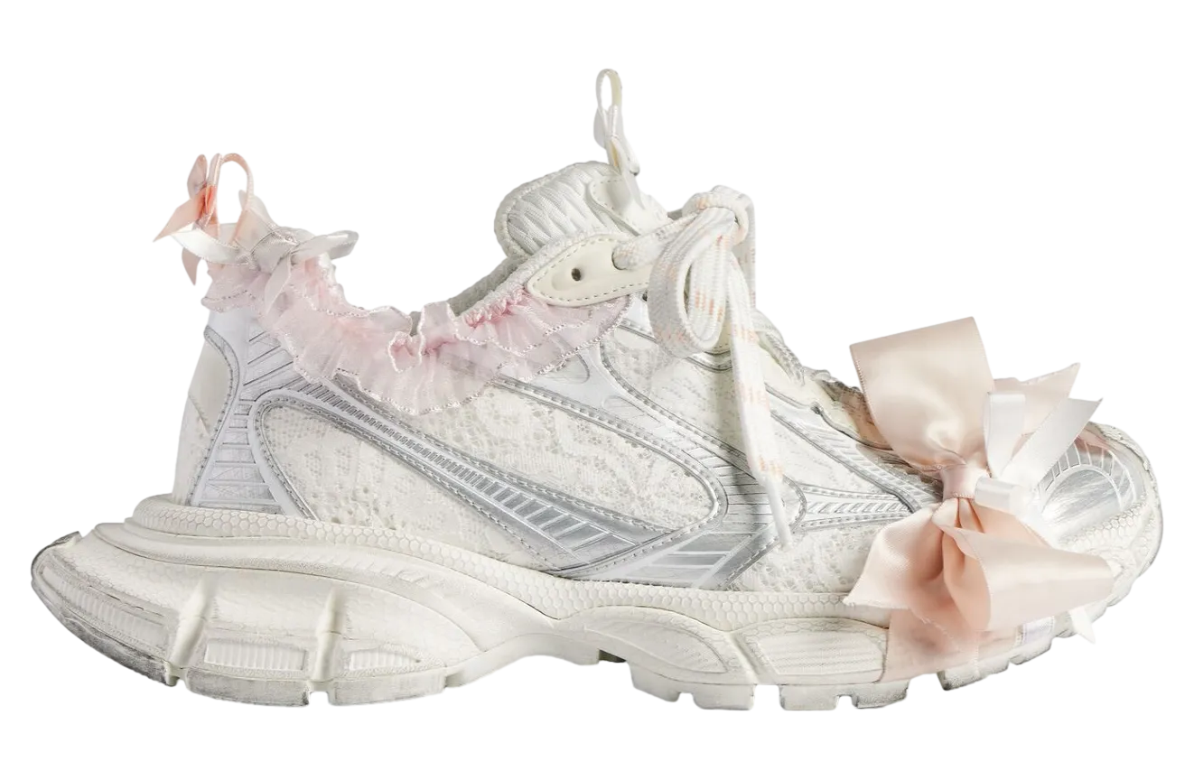 balenciaga 3xl lace wmns white light pink