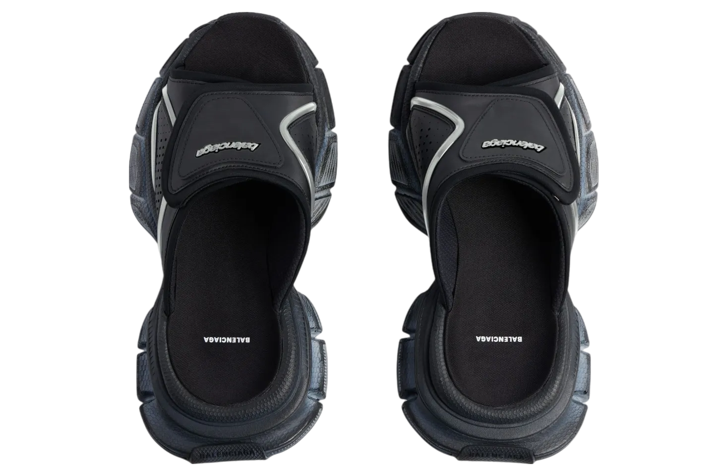 balenciaga 3xl slide sandal black 4