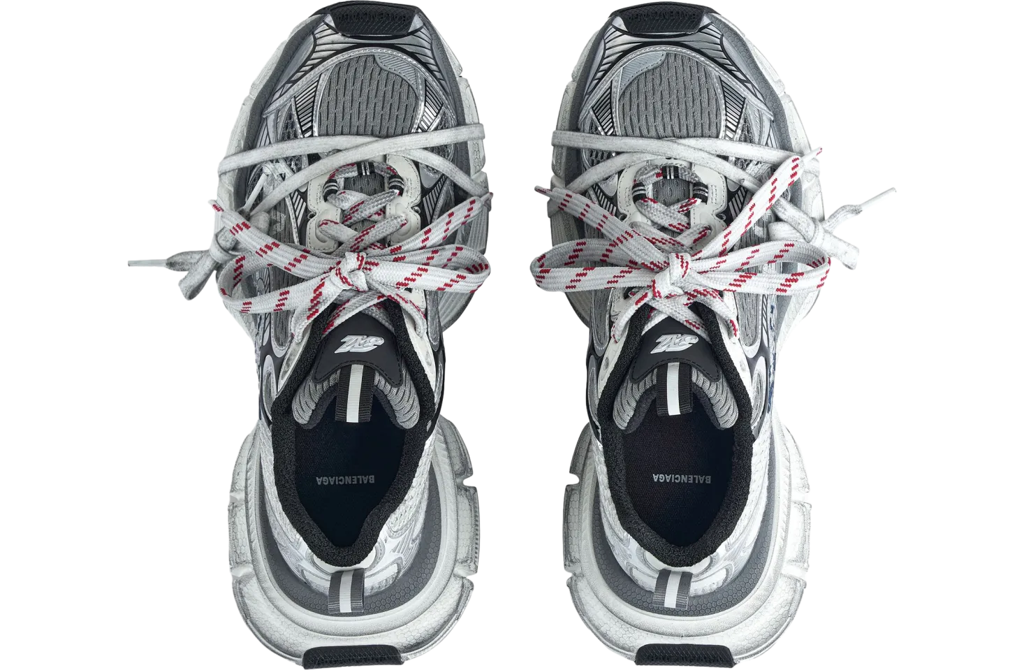 balenciaga 3xl split logo white navy 4