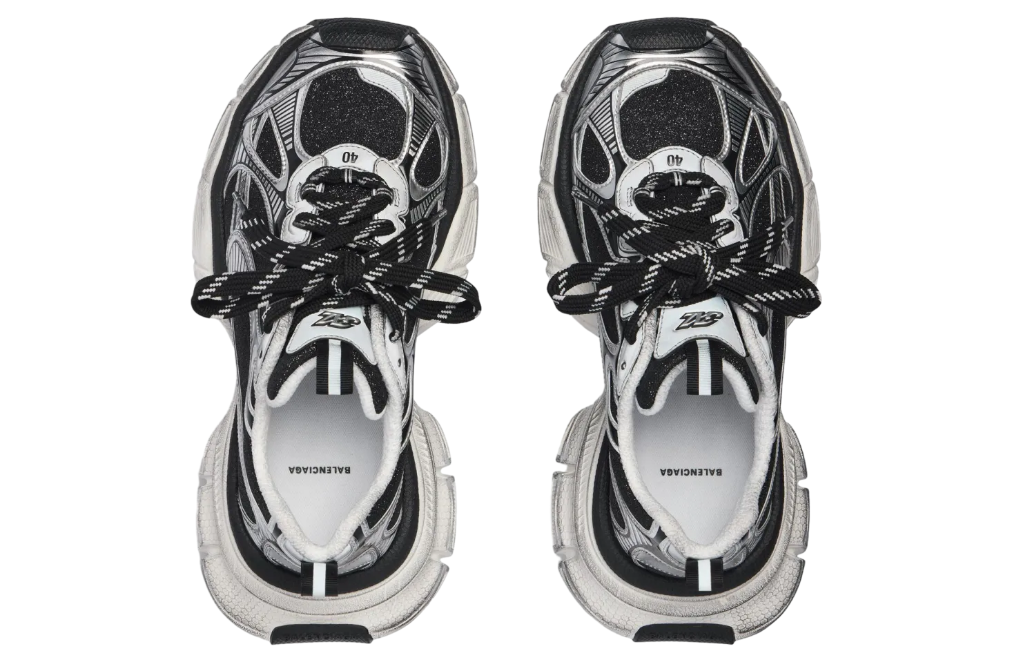 balenciaga 3xl wmns black silver 4