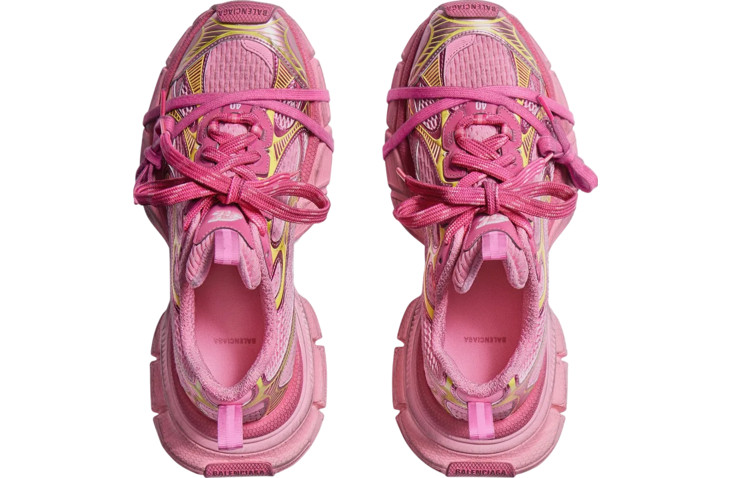 balenciaga 3xl wmns pink yellow 4