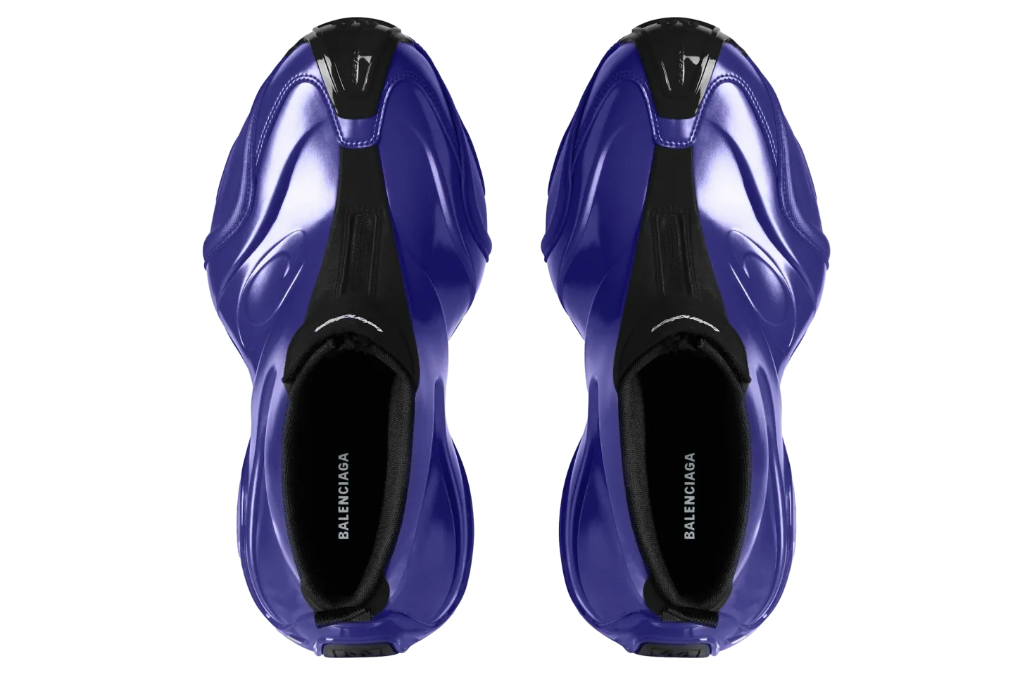 balenciaga basketball metallic blue 4