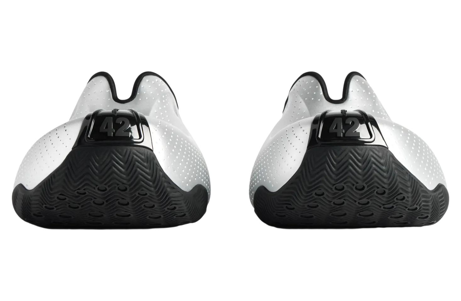 balenciaga basketball mule silver black 1