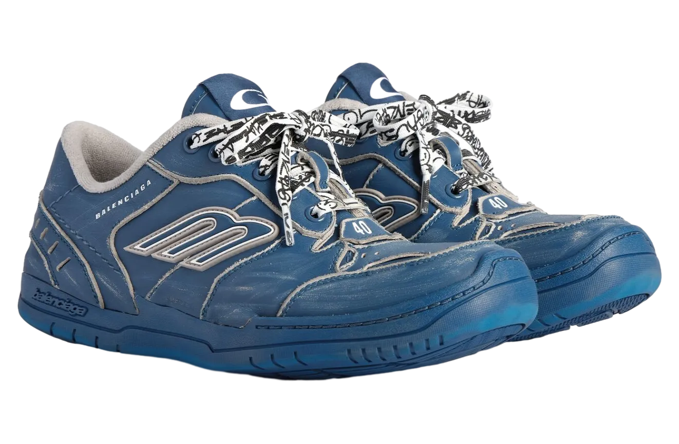 balenciaga hamptons medium worn out navy taupe 0