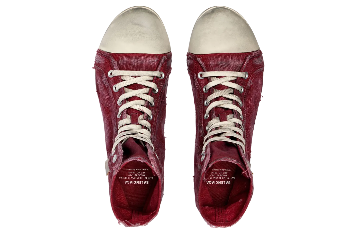 balenciaga paris ultra flat high top red 4