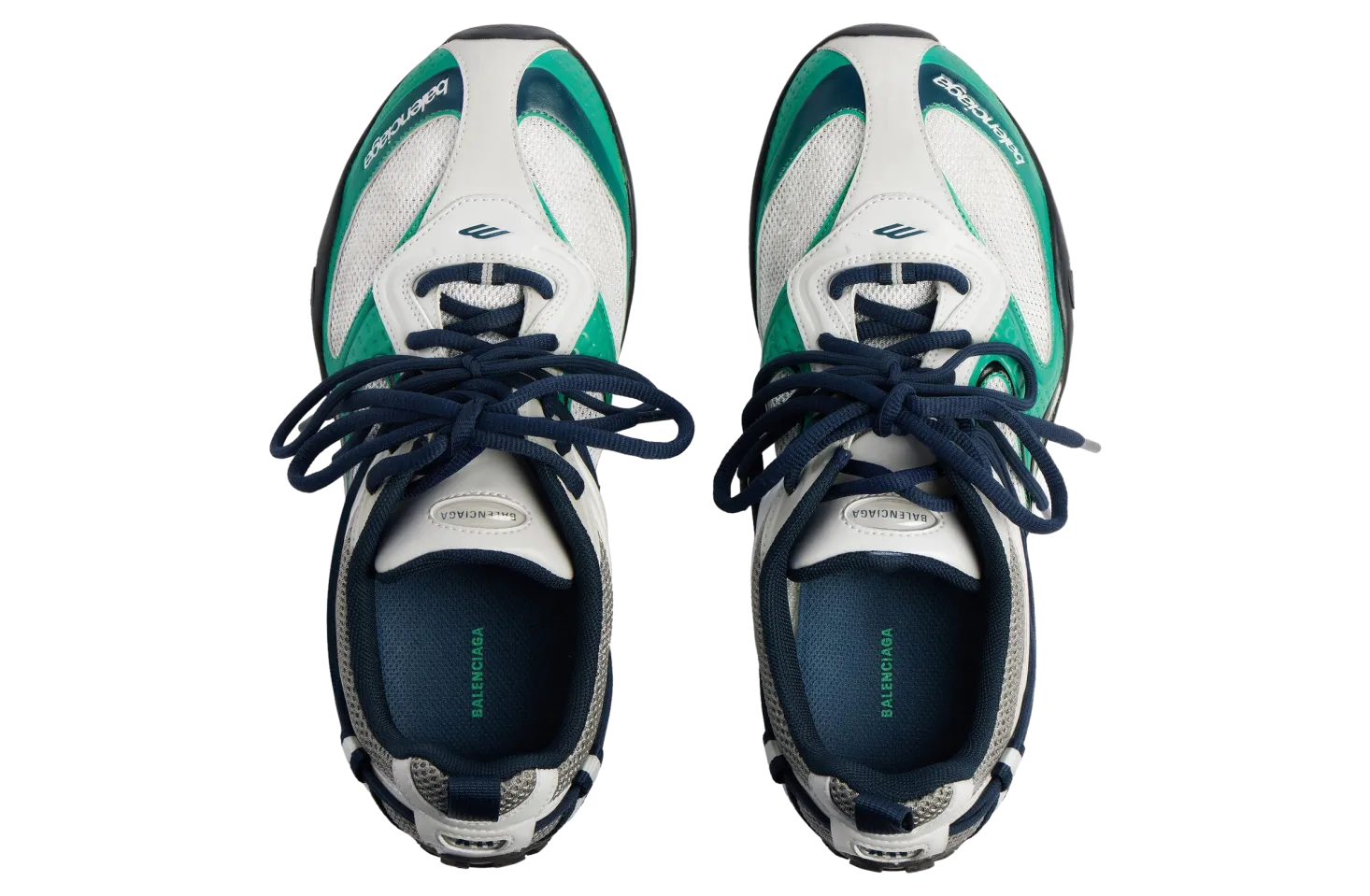 balenciaga radar gradient lines light grey green 3