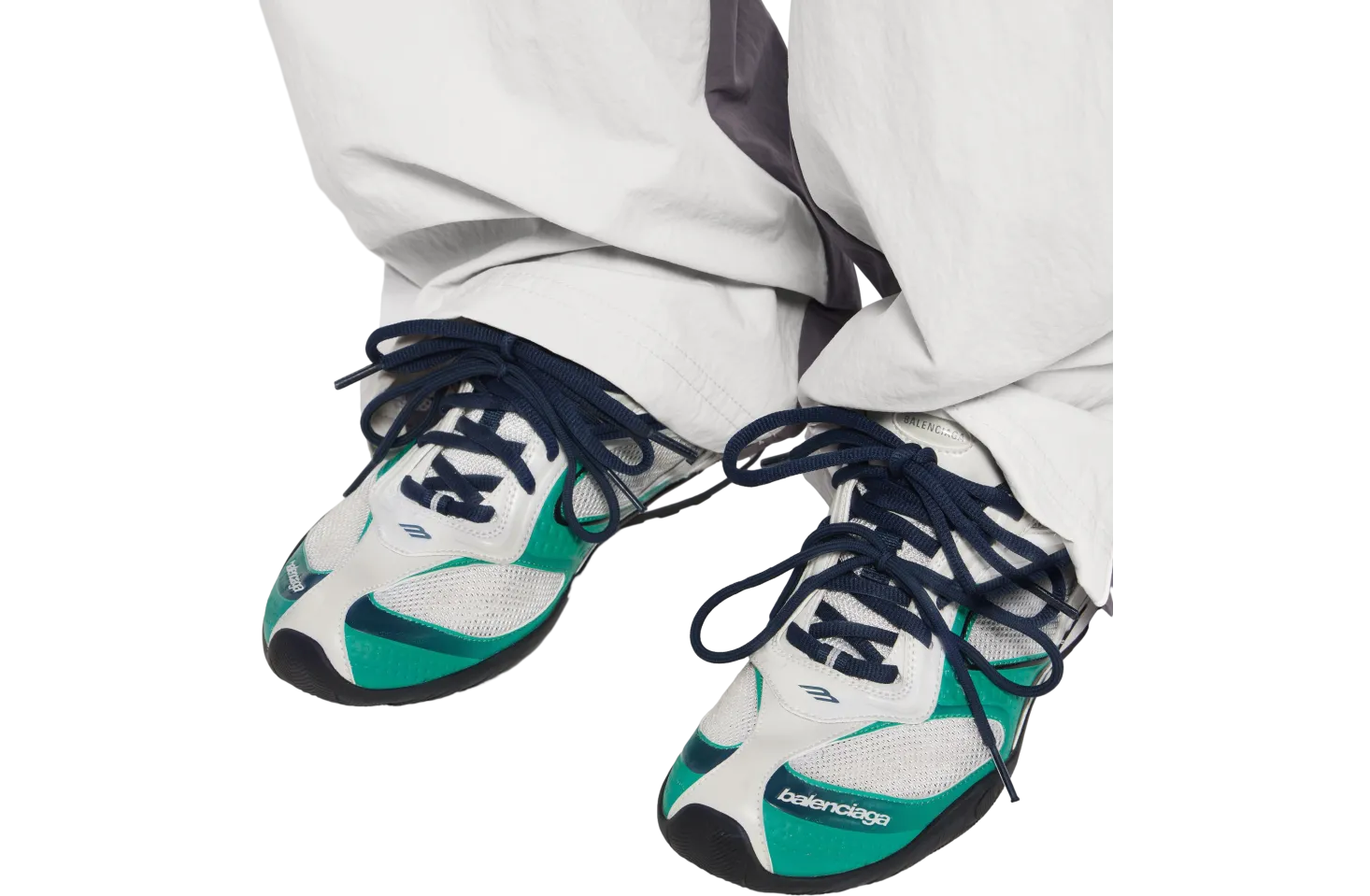 balenciaga radar gradient lines light grey green 4