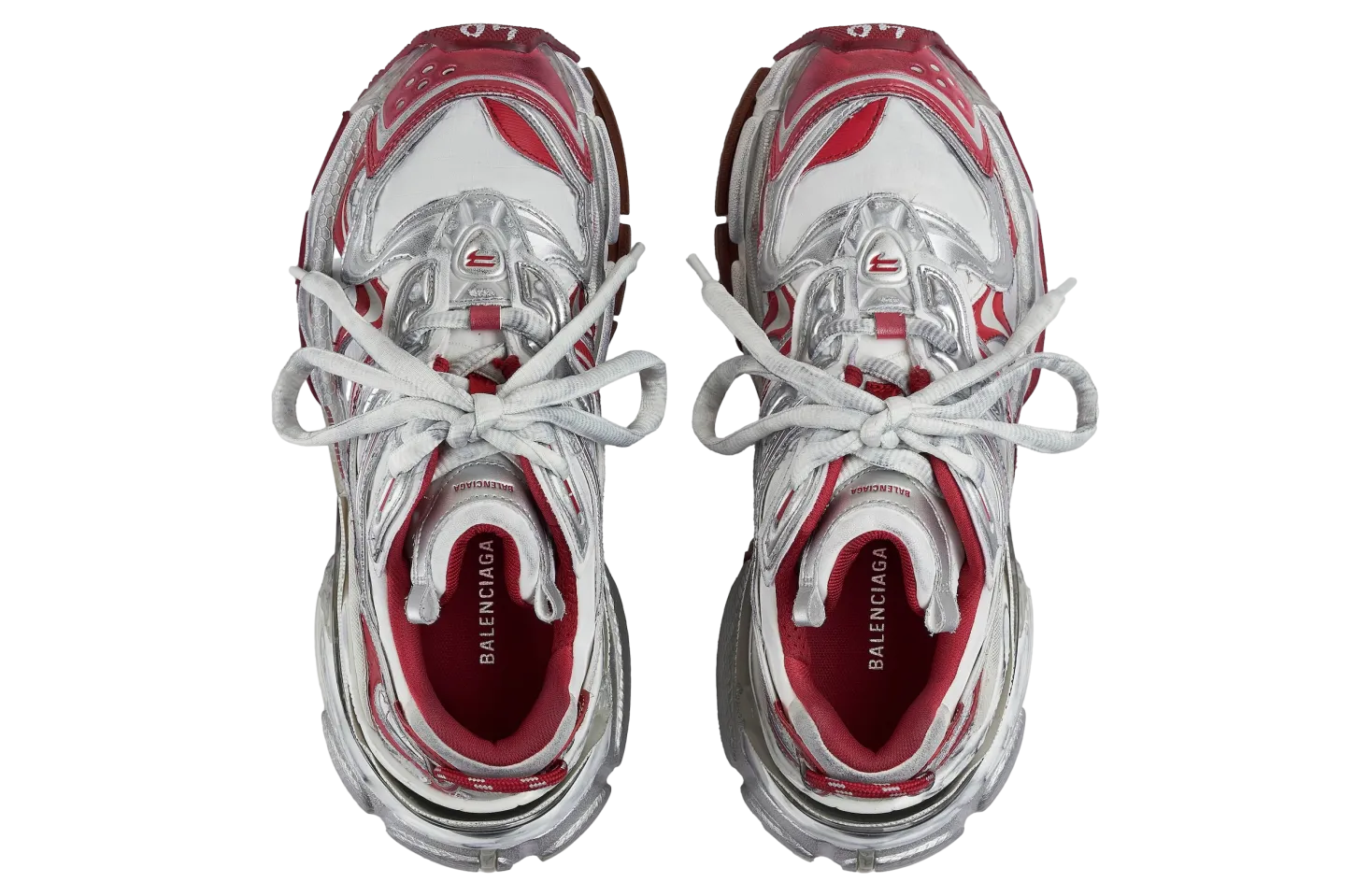 balenciaga runner 2 0 off white red 3