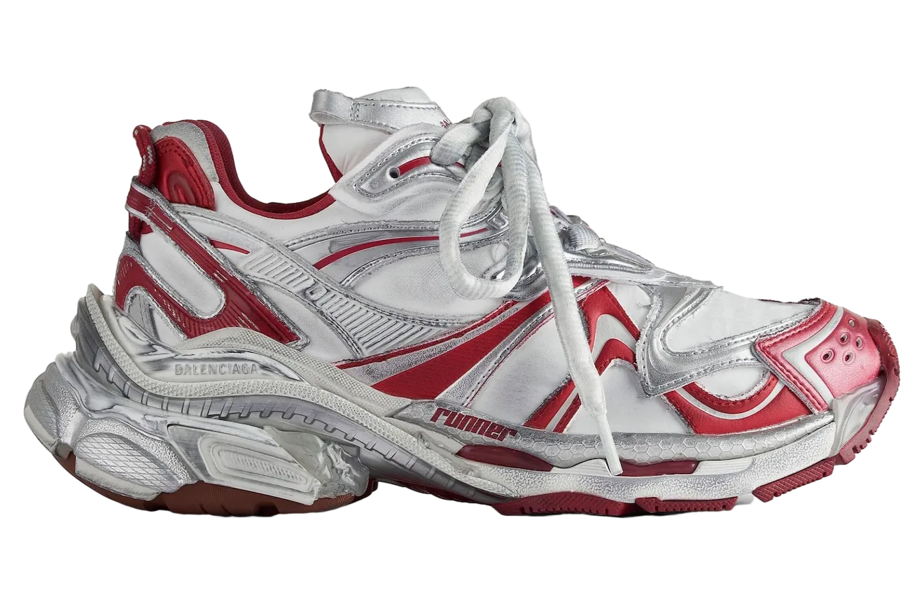 balenciaga runner 2 0 off white red