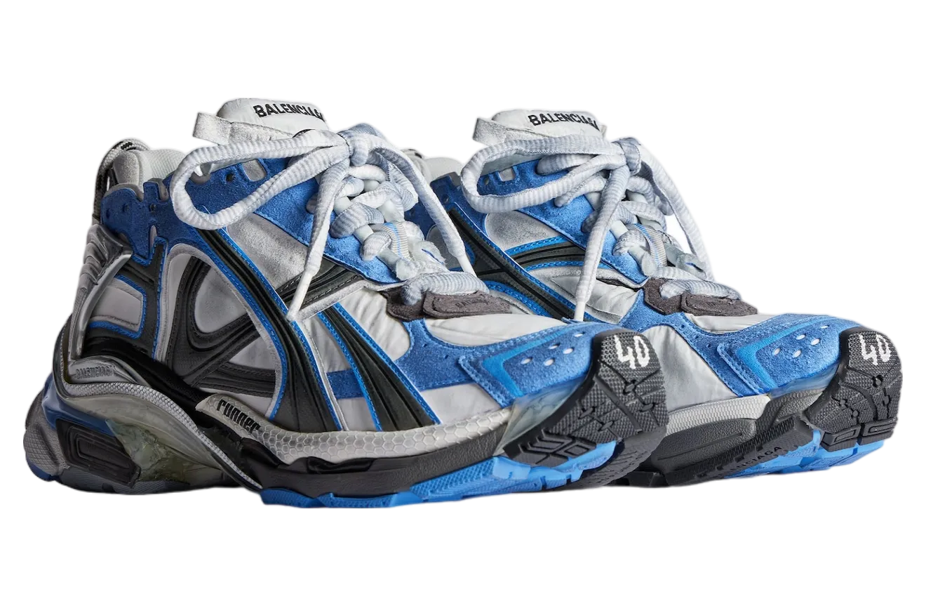 balenciaga runner blue white 0