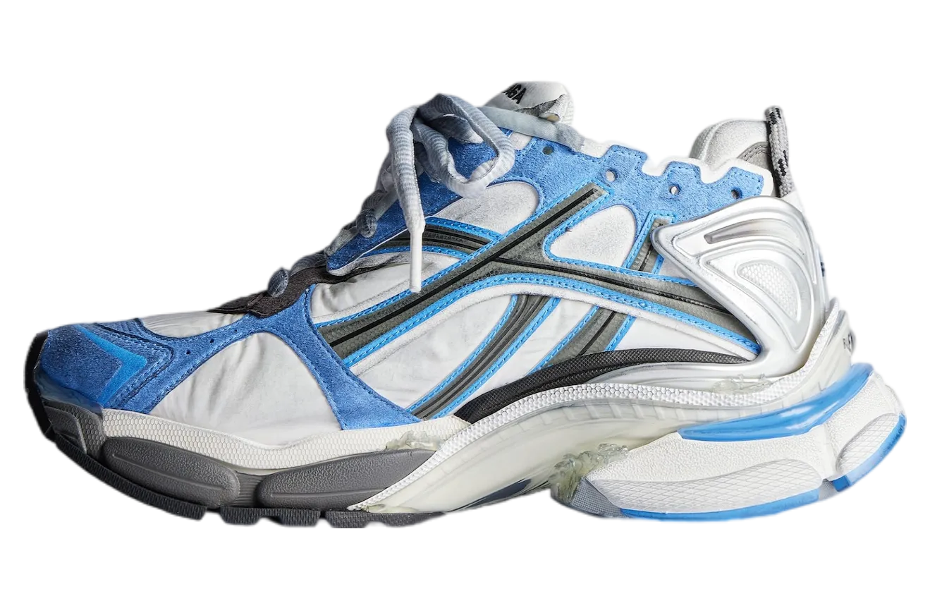 balenciaga runner blue white 2