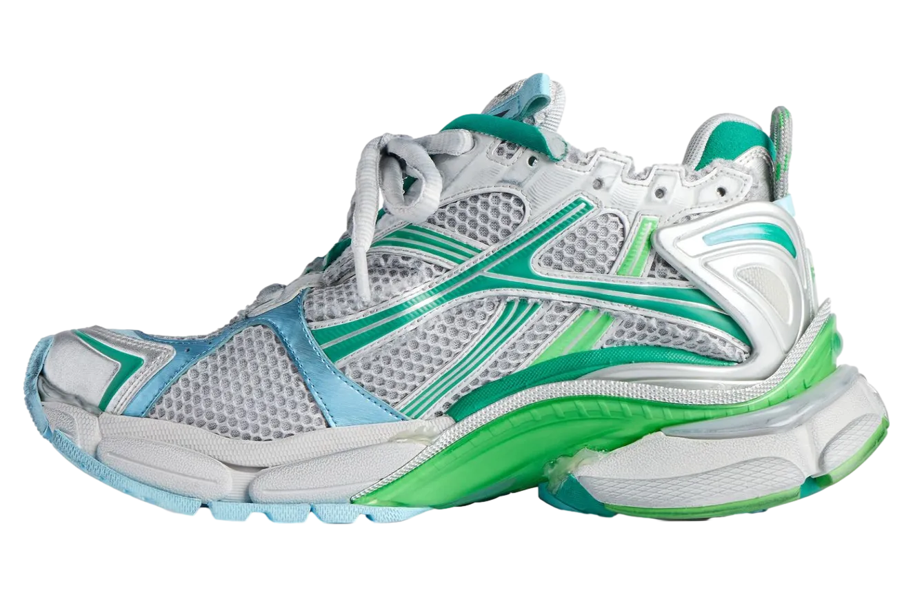 balenciaga runner grey green 2