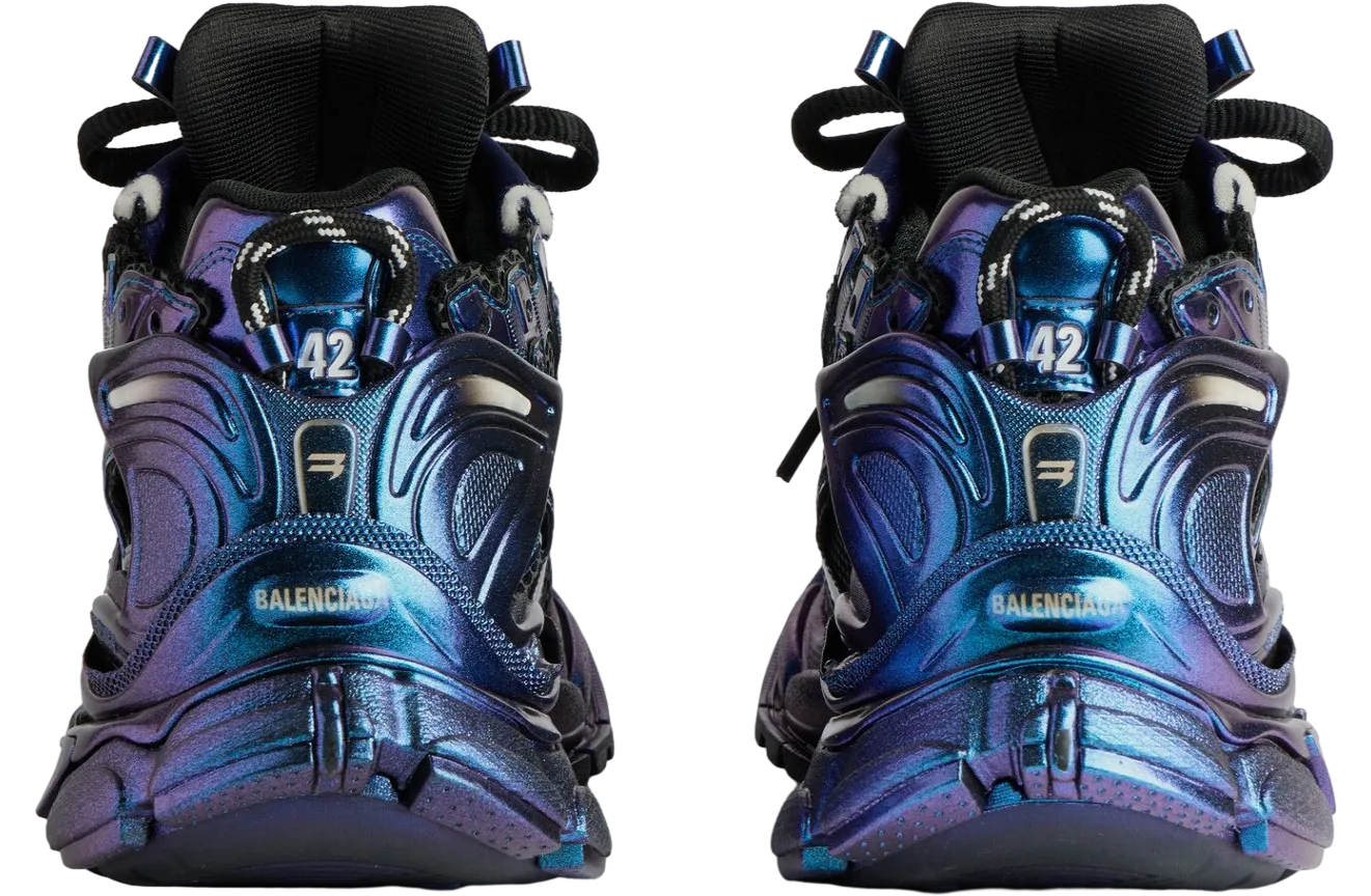 balenciaga runner iridescent blue 1