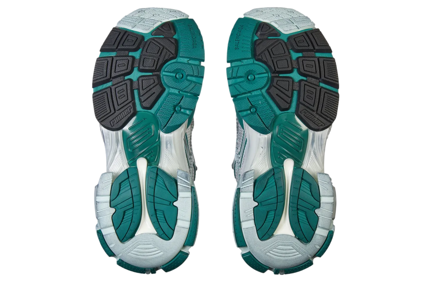balenciaga runner white green blue 5