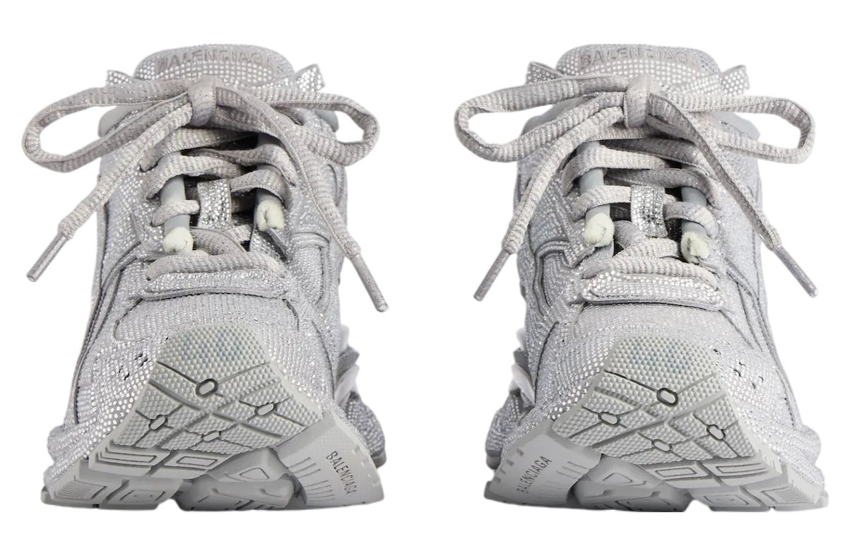 balenciaga runner with rhinestones light grey 1