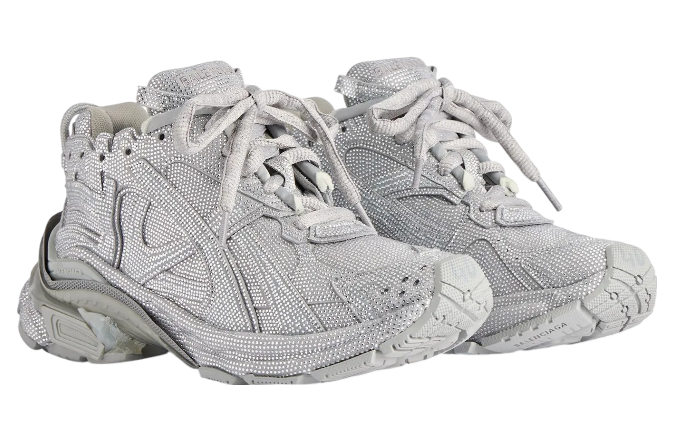 balenciaga runner with rhinestones wmns light grey 0
