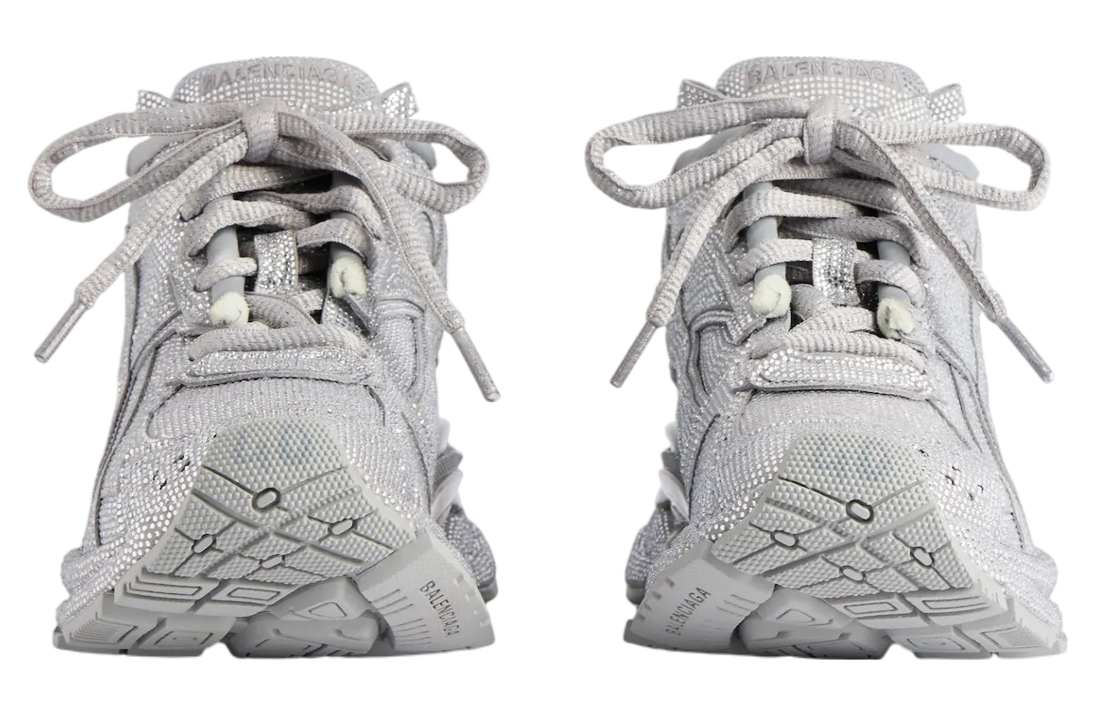 balenciaga runner with rhinestones wmns light grey 1