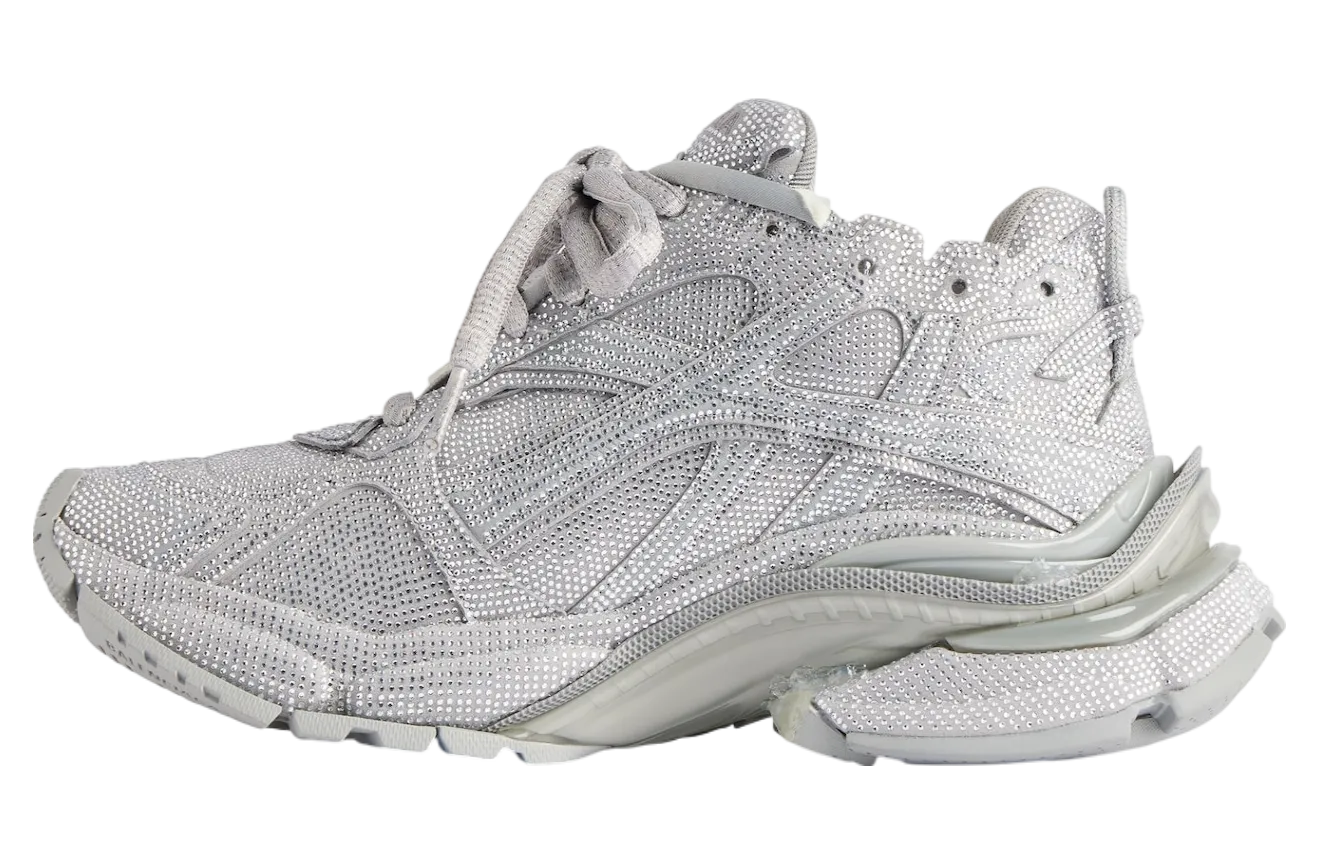 balenciaga runner with rhinestones wmns light grey 2