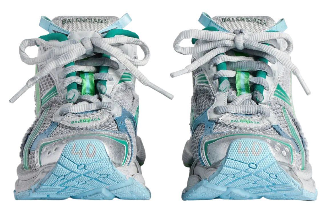 balenciaga runner wmns grey green 1