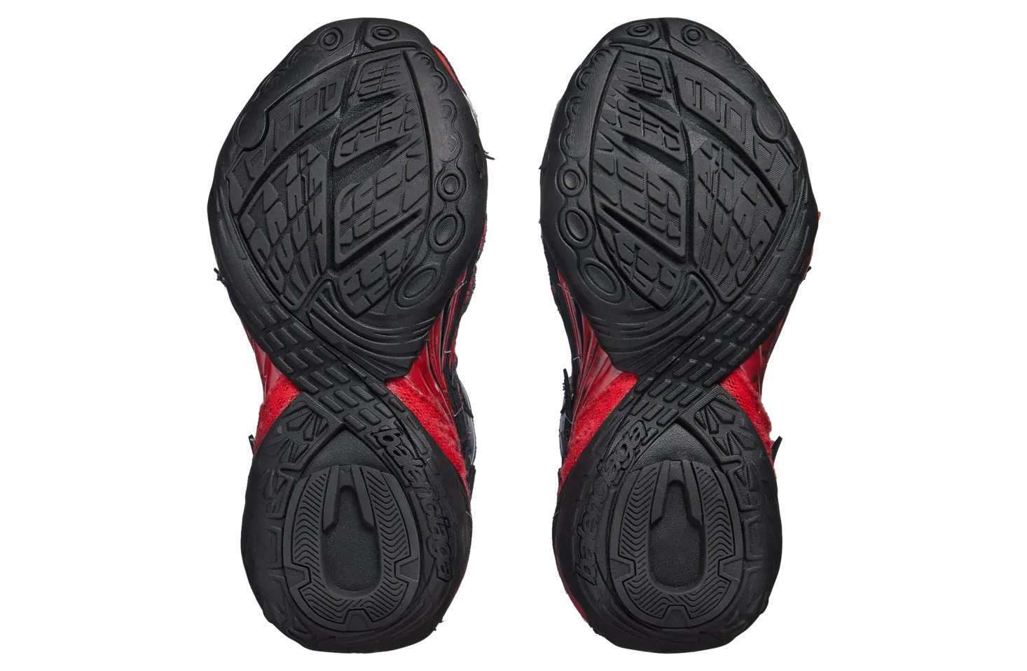 balenciaga soleless red black 5