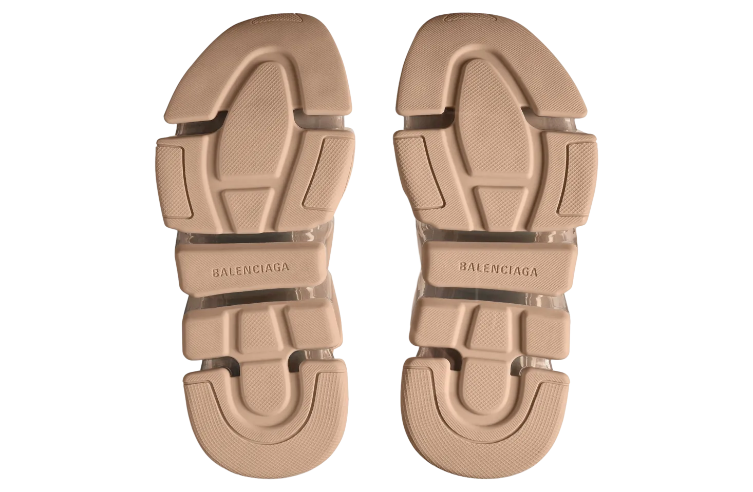 balenciaga speed 2 0 full clear sole recycled knit beige 5