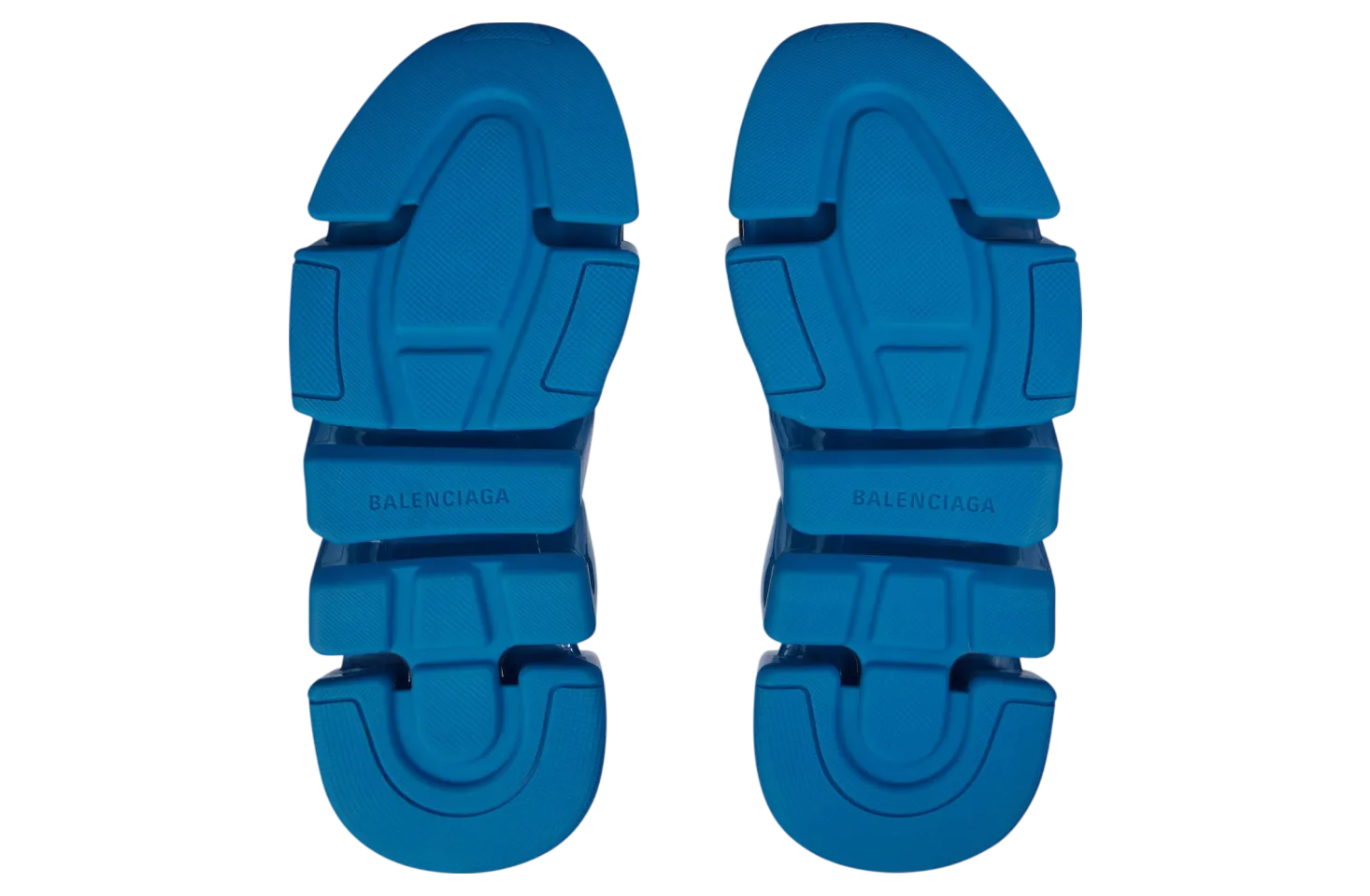 balenciaga speed 2 0 full clear sole recycled knit black blue 5