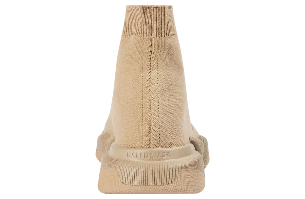 balenciaga speed 2 0 monocolor recycled knit beige 1
