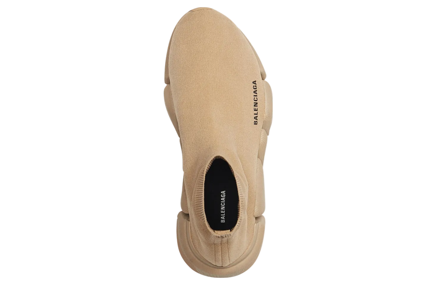 balenciaga speed 2 0 monocolor recycled knit beige 2