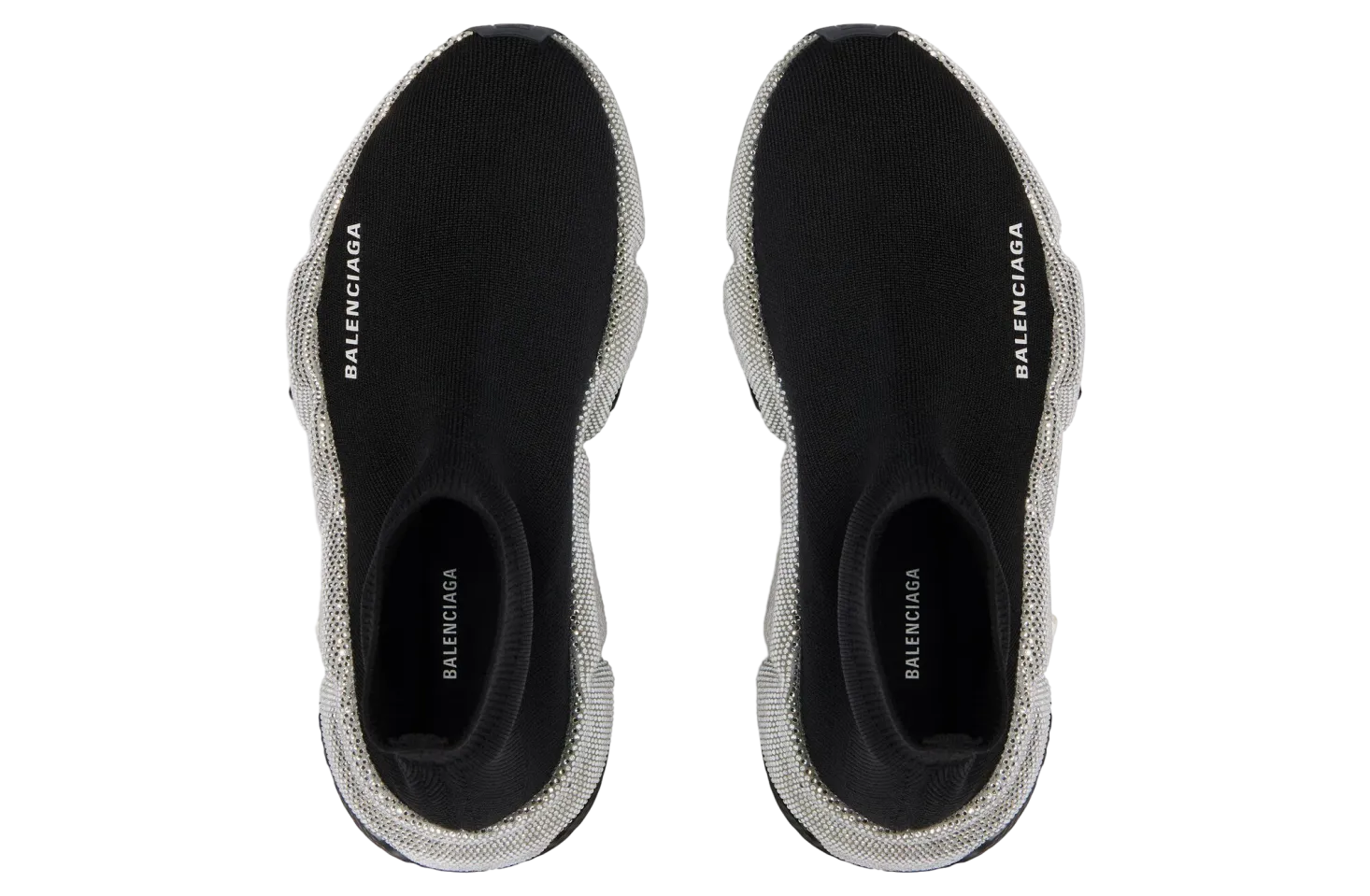 balenciaga speed recycled knit with rhinestones wmns black 4