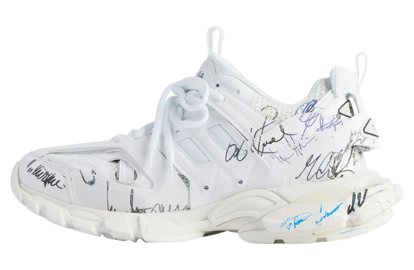balenciaga track autographe wmns white black 2