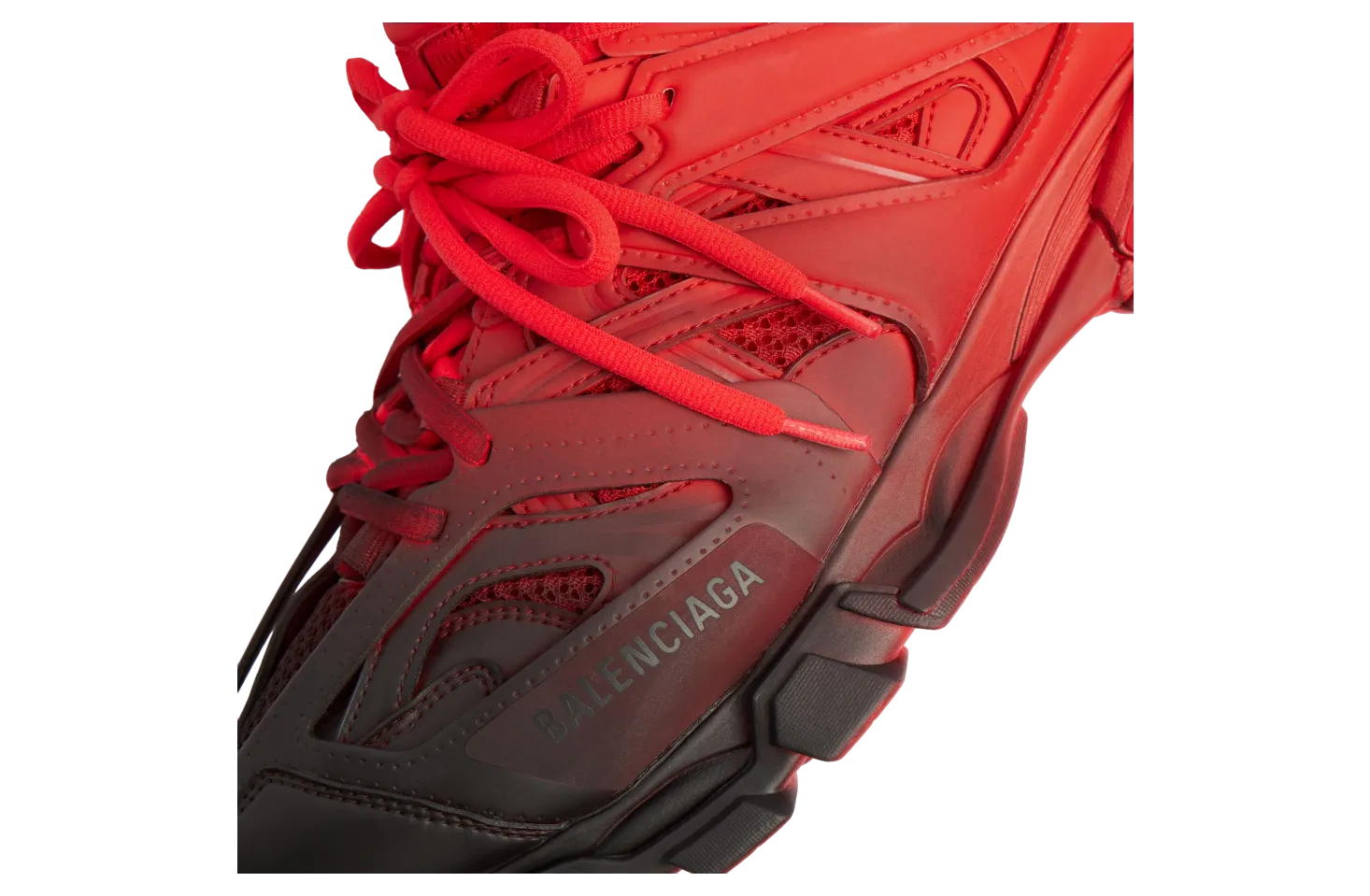 balenciaga track gradient red black 0