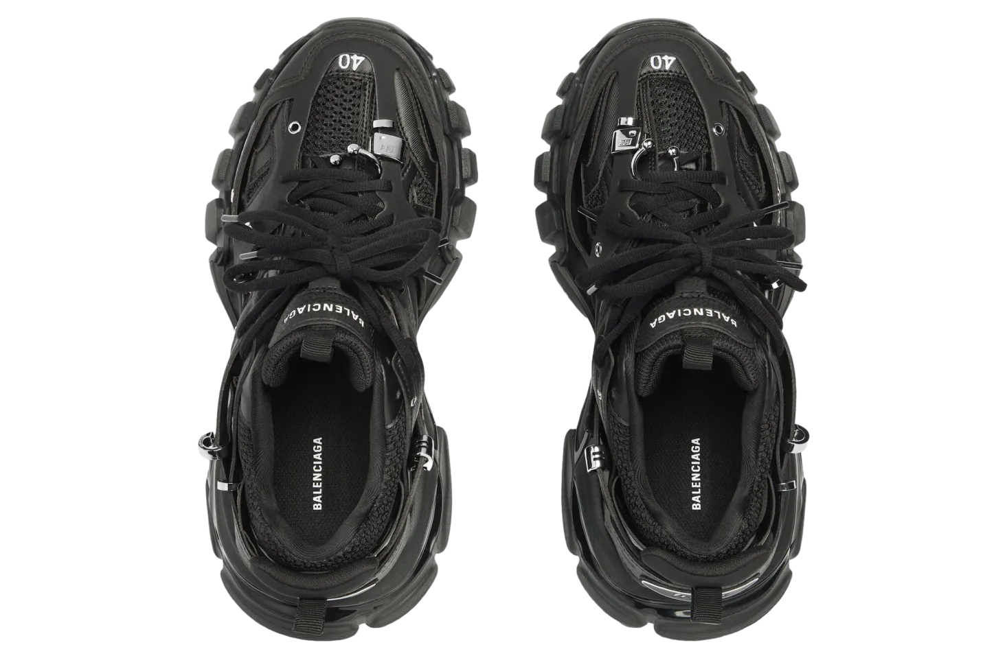 balenciaga track piercing black 4