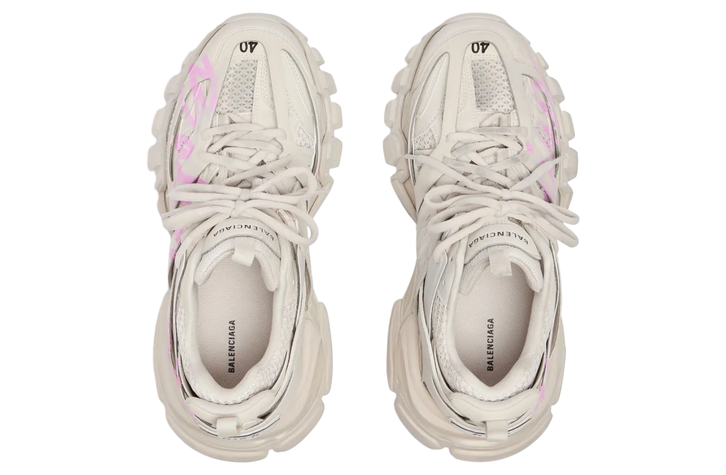 balenciaga track signature wmns beige pink 4