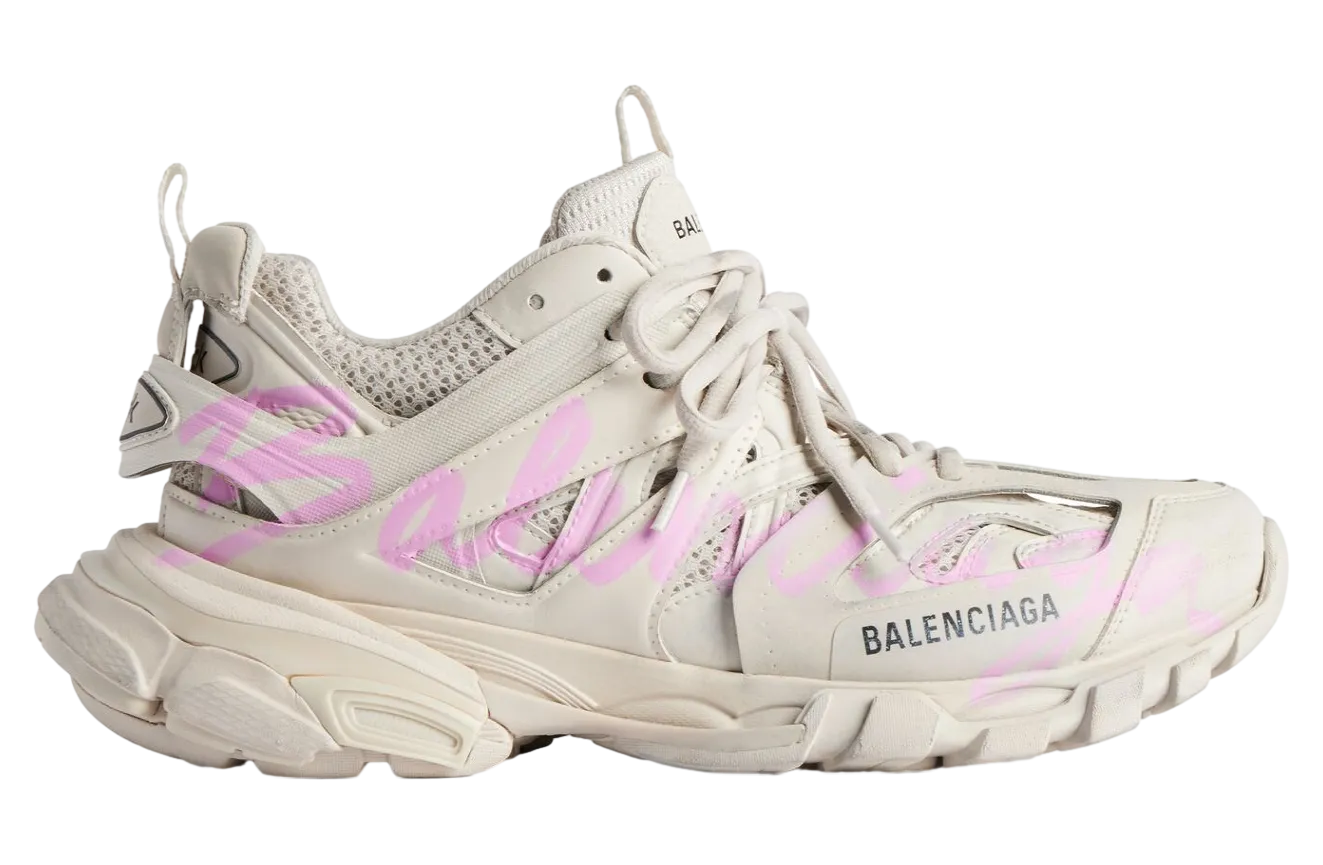 balenciaga track signature wmns beige pink