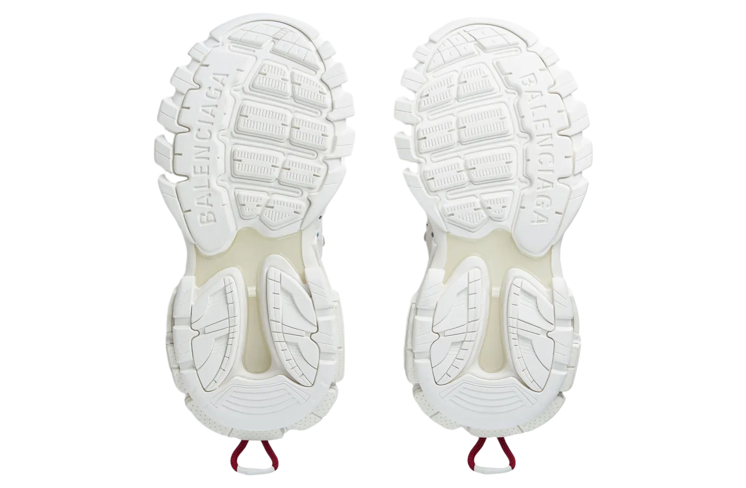 balenciaga track trail laces white red 5