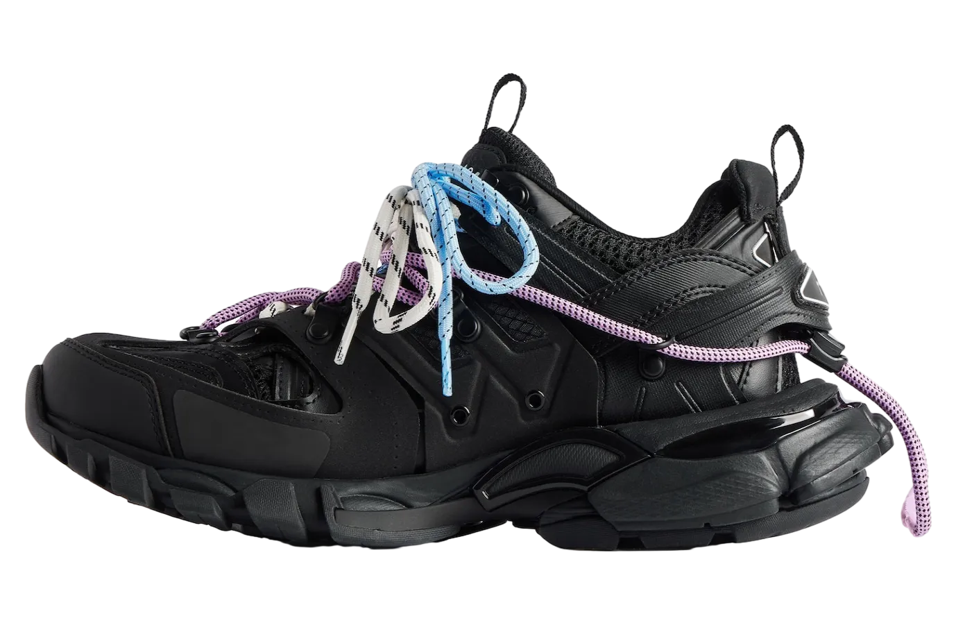 balenciaga track trail laces wmns black pink 2