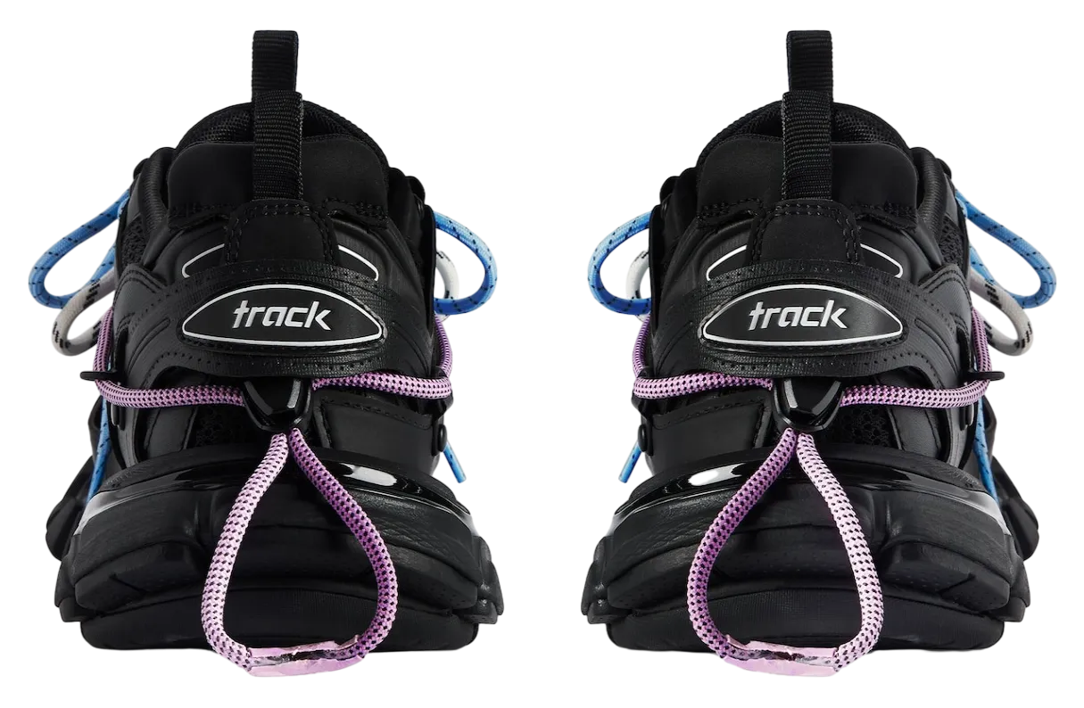 balenciaga track trail laces wmns black pink 3