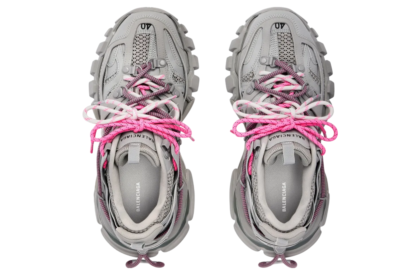 balenciaga track trail laces wmns grey pink 4