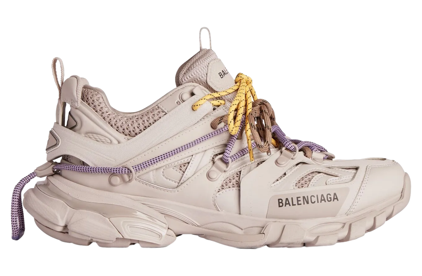 balenciaga track trail laces wmns taupe yellow