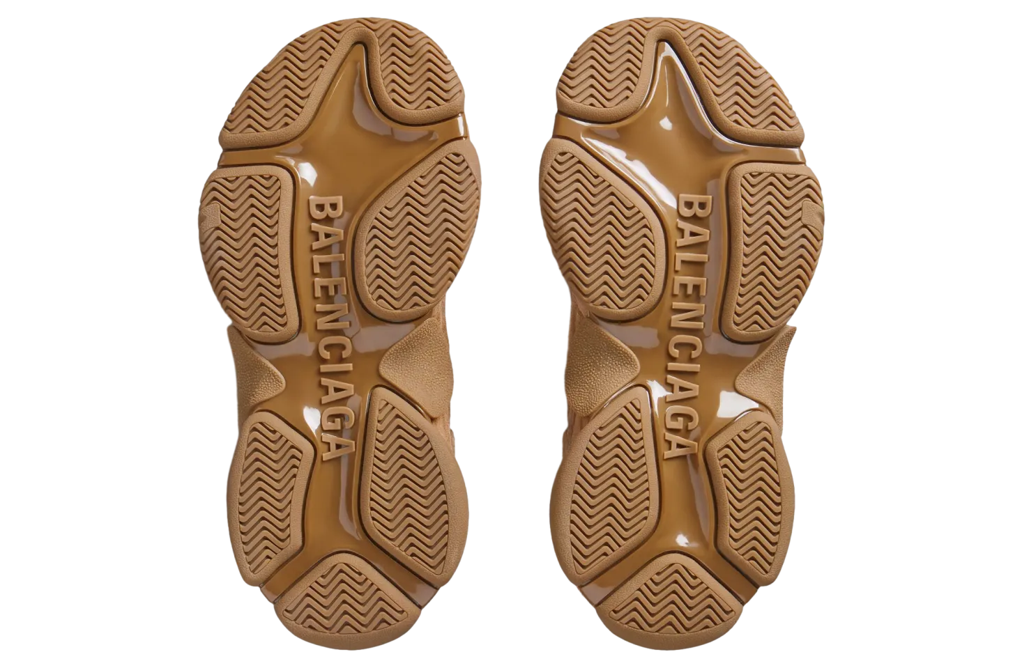 balenciaga triple s sporty suede brown 5