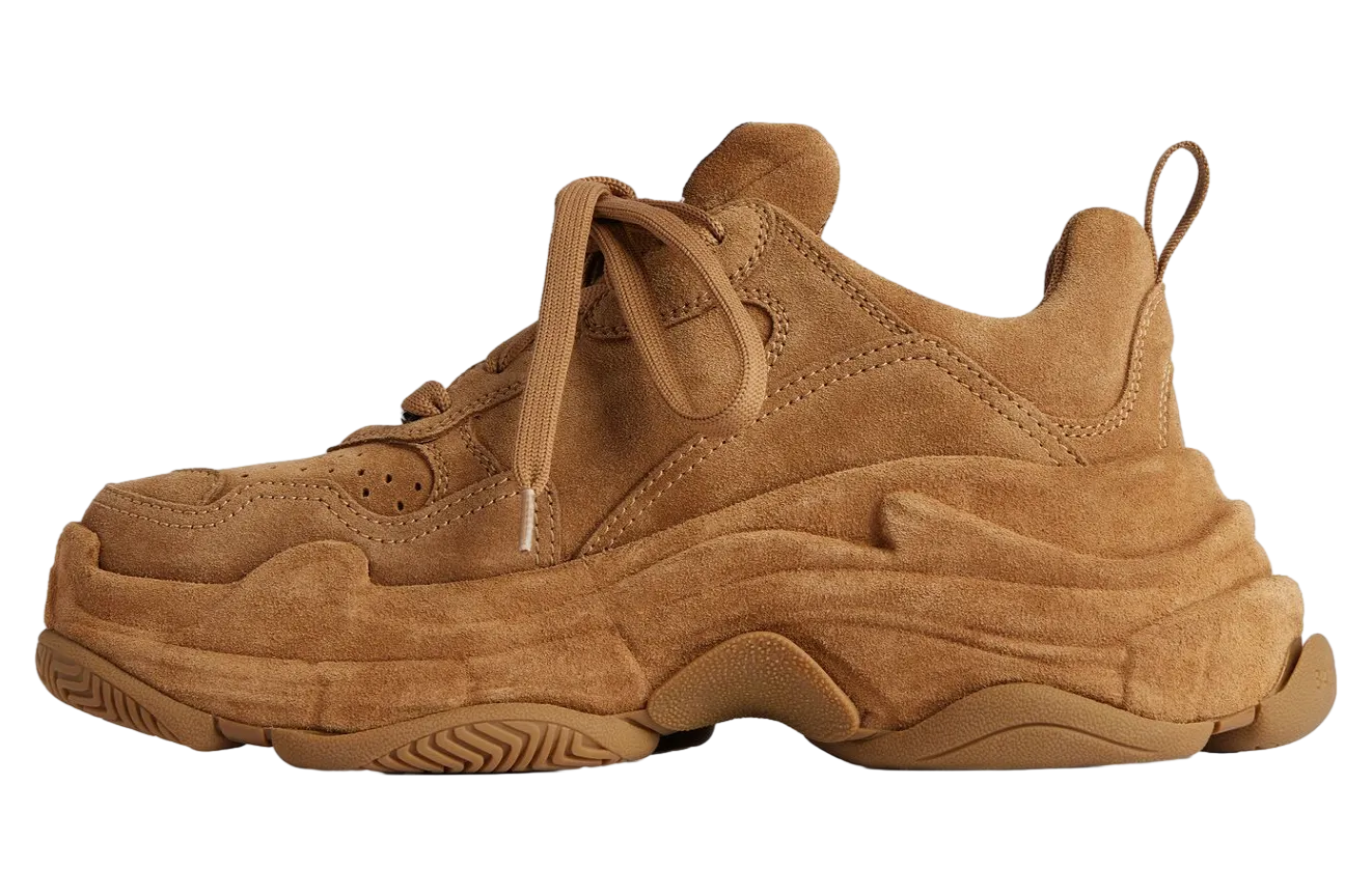 balenciaga triple s sporty suede wmns brown 2