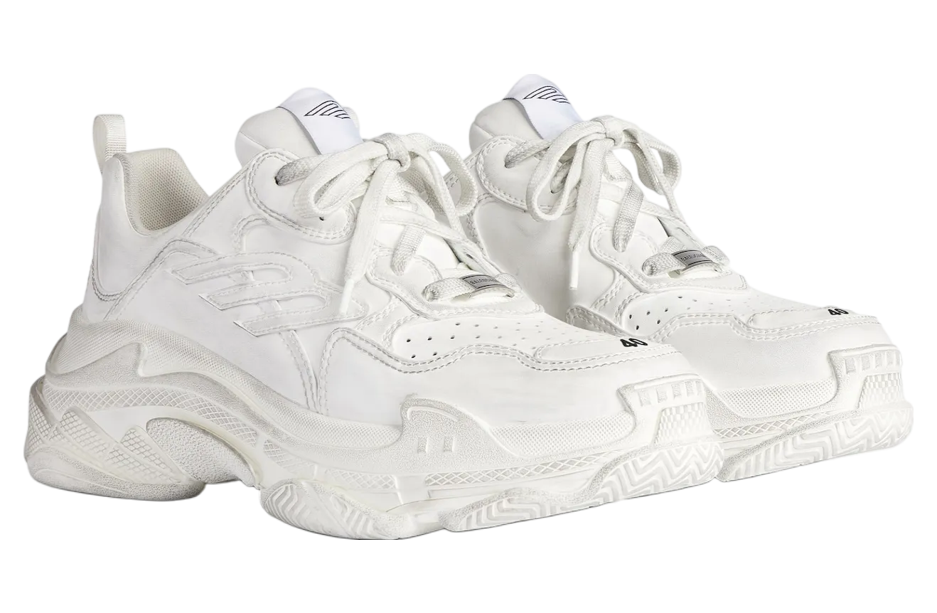 balenciaga triple s sporty white 0